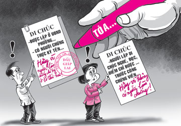 Làm giả di chúc có bị xử lý hình sự không?
